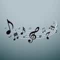 Musical notes design Royalty Free Stock Photo