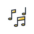 musical notes icon. Vector illustration decorative design Royalty Free Stock Photo