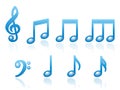 Musical Notes Icons EPS