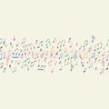 Musical notes seamless