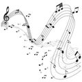 musical notes. Vector illustration decorative design