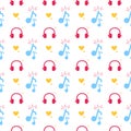 Musical Pattern design. Musical pattern. Music seamless pattern