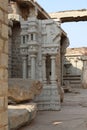 Musical Pillars, Ranga Mantapa at Vittala Temple. Hampi, near Hospete, Karnataka, India Royalty Free Stock Photo