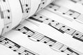 Musical score. Royalty Free Stock Photo