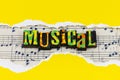 Musical sheet music background creative melody lifestyle