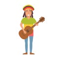 Musical style. Vector. Cartoon. Isolated