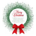 Musical theme Christmas wreath Royalty Free Stock Photo