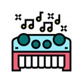 musical toys color icon vector illustration