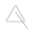 musical triangle icon. Element of zoo for mobile concept and web apps icon. Outline, thin line icon for website design and Royalty Free Stock Photo