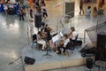 A Musical Troupe Performs inside the Crosstown Concourse, Memphis, Tennessee Royalty Free Stock Photo