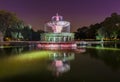 Musical Water Fountain at India Gate of New Delhi Royalty Free Stock Photo