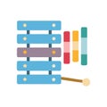 Musical Xylophone Icon for Learning Royalty Free Stock Photo