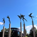 Musician angels in front of GÃÂ¤vle concert hall