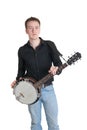 Musician with a banjo