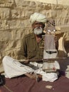 Musician at the Camel fair, Jaisalmer, India