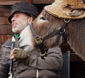 Musician With Donkey In Dingle Ireland