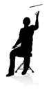 Musician Drummer Silhouette Royalty Free Stock Photo