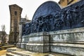 Musician Giuseppe Verdi statue in Parma Pilotta park, Emilia Romagna Royalty Free Stock Photo