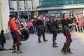 Musician group in Weekly market alexanderplatz berlin