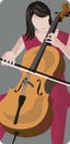 Musician illustration series Royalty Free Stock Photo