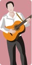 Musician illustration series Royalty Free Stock Photo