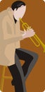 Musician illustration series Royalty Free Stock Photo