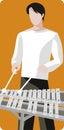 Musician illustration series Royalty Free Stock Photo