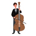 Musician illustration series. Entertainment, perform Royalty Free Stock Photo