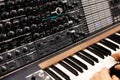 Modern analog synthesizer Royalty Free Stock Photo