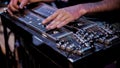 Musician playing lap steel, pedal guitar, slide guitar on stage.