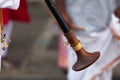 Musician playing with a nadaswaram