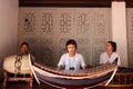 A musician plays a Ranat at Ancient Siam in Bangkok