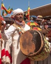 Musician during Timkat festival