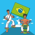 Musicians brazilians tropical characters