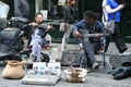 Musicians in the French Quarter Royalty Free Stock Photo