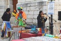 Folkloristic show of musicians in Inca, Mallorca, Spain Royalty Free Stock Photo
