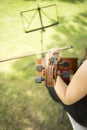 Musicians group playing wedding music Royalty Free Stock Photo