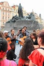 Musicians on Khamore - world roma festival Royalty Free Stock Photo