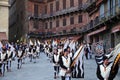 Musicians parade in Siena