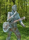 Elvis Presley Statue Musicians` Park in Kobuleti, Georgia