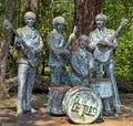 The Beatles in Statue at Musicians` Park in Kobuleti, Georgia Royalty Free Stock Photo