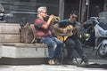 Musicians performing in the streets of Seville