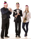 Musicians play classical music for Christmas