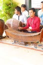 Musicians play traditional Cambodian instruments