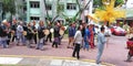 Malay wedding procession in Singapore Royalty Free Stock Photo