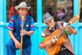 Musicians playing traditional music in Old Havana Royalty Free Stock Photo