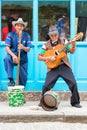 Musicians playing traditional music in Old Havana Royalty Free Stock Photo