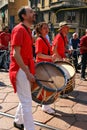 Musicians, street band parade, Milan, Italy