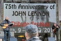 Musicians on 75th Anniversary of John Lennon festival in Riga