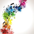 Musik background with notes Royalty Free Stock Photo